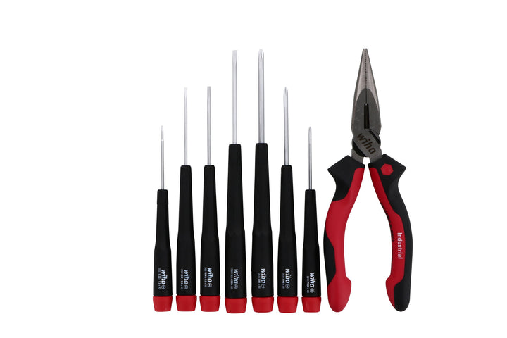 Wiha 26190 8 Piece Precision Screwdriver and Pliers Set