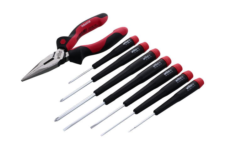 Wiha 26190 8 Piece Precision Screwdriver and Pliers Set