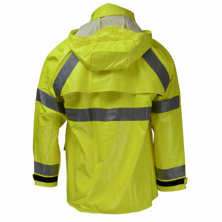 Neese 267AJ Dura Arc II Jacket with Attached Hood - Hi-Vis Lime