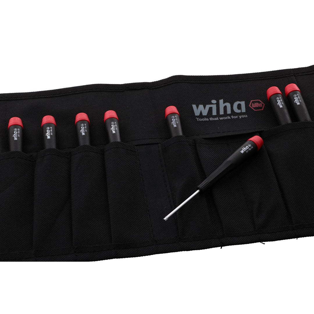 Wiha Tools 26799 Precision Torx® Screwdriver 8 Piece Set T3-T10 in Canvas Pouch