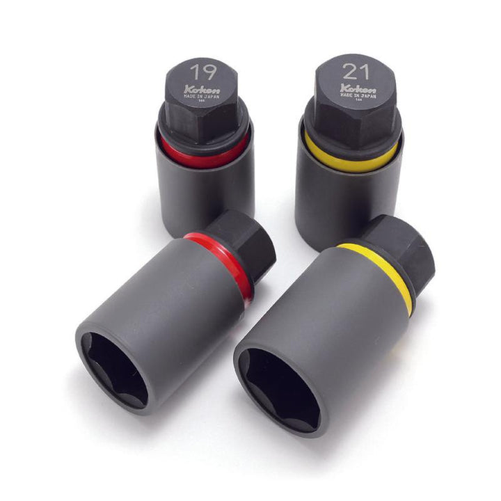 Ko-ken 280PM-19 Hex Wheel Nut Adaptor Socket 19 mm L.52 mm