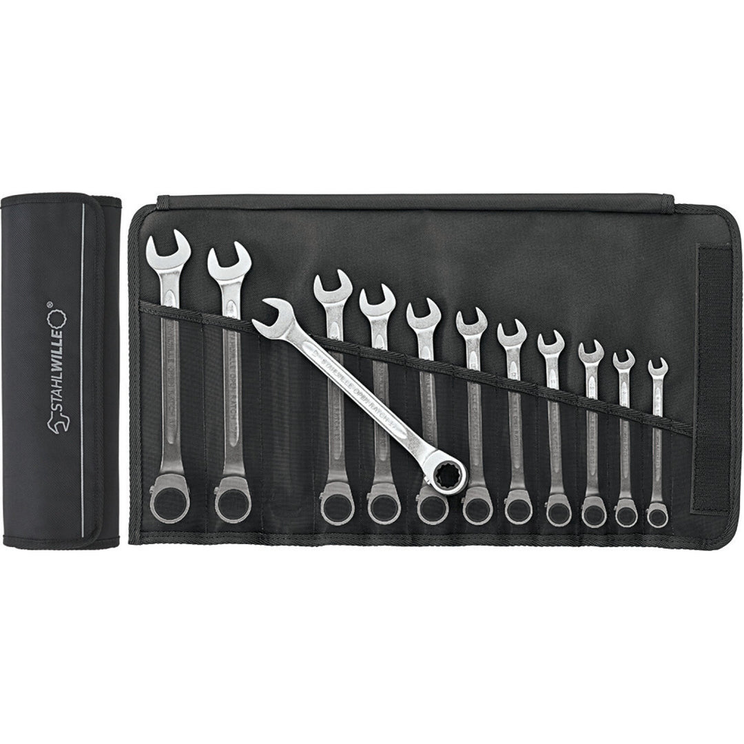 Stahlwille 96411712 17/12 Combination ratcheting Spanner Set