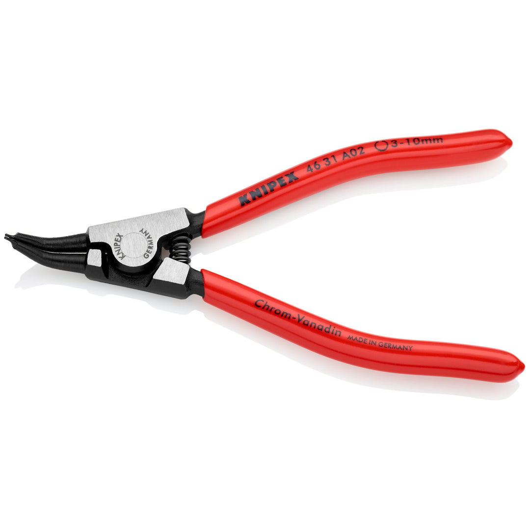 Knipex 46 31 A02 5 1/2" External 45° Angled Snap Ring Pliers-Forged Tips
