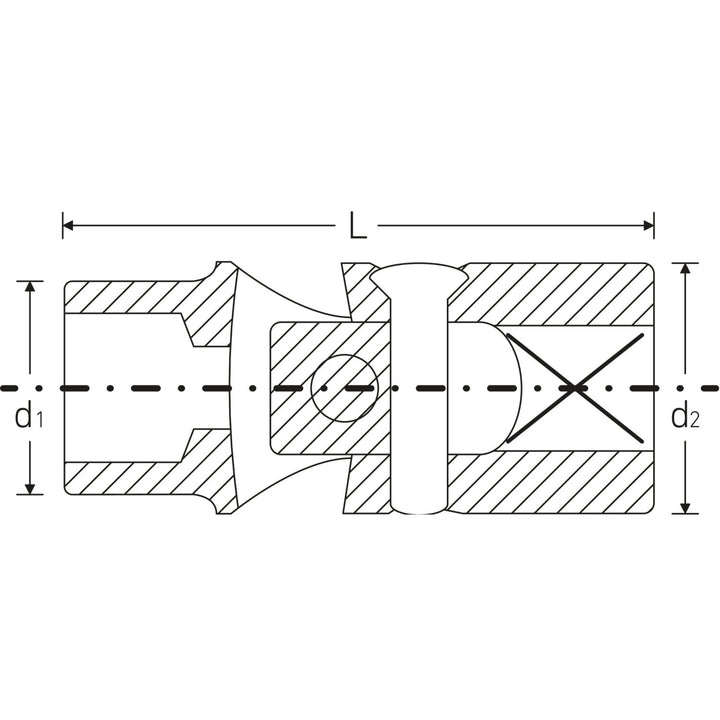 Stahlwille 02070008 47TX  Uniflex External TORX Socket, E8 3/8"Drive
