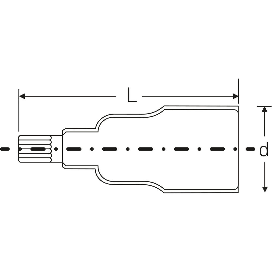 Stahlwille 02390045 12174 VDE Socket T45, 3/8" Drive