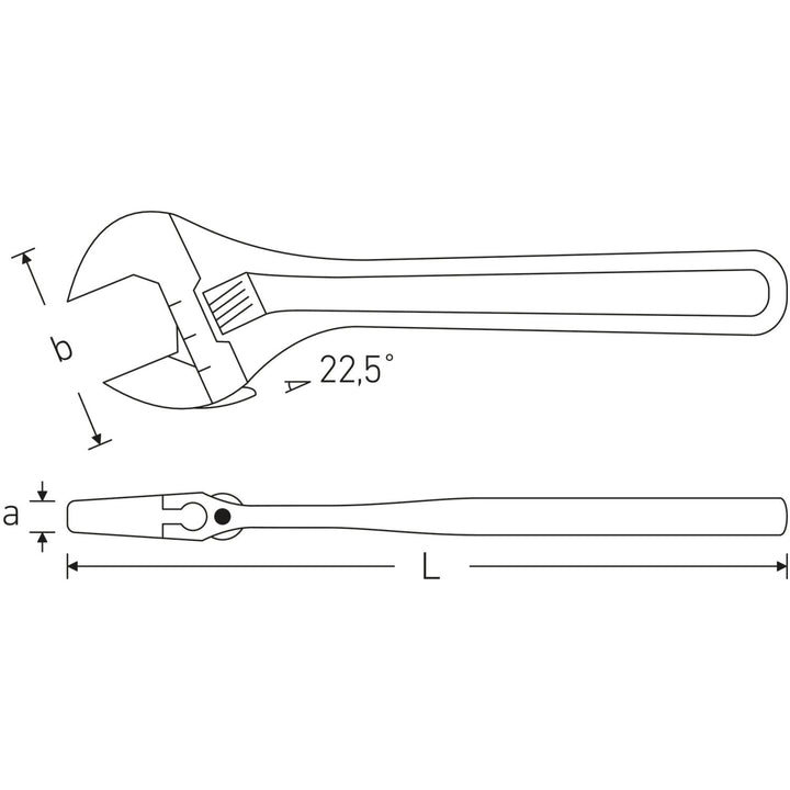 Stahlwille 40260110 4026 10 mm Adjustable Single-End Spanner