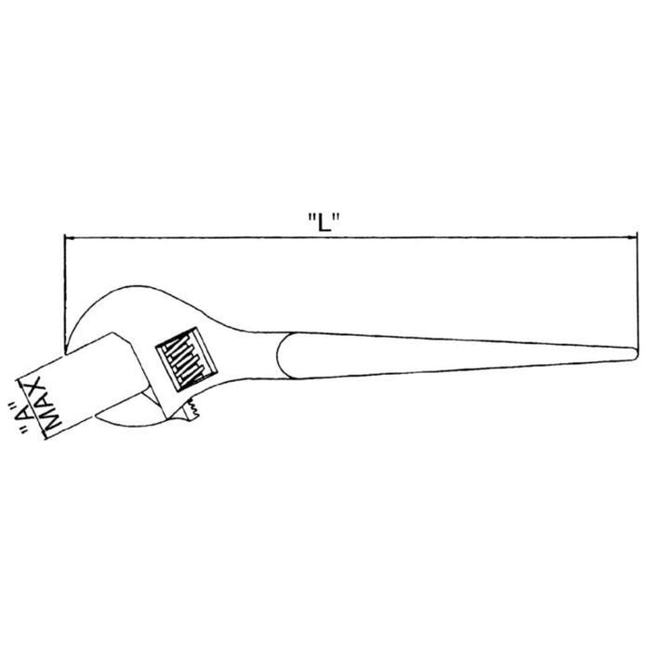 Cougar Pro E9414 Adjustable Construction Wrench Black Industrial 16 Inch