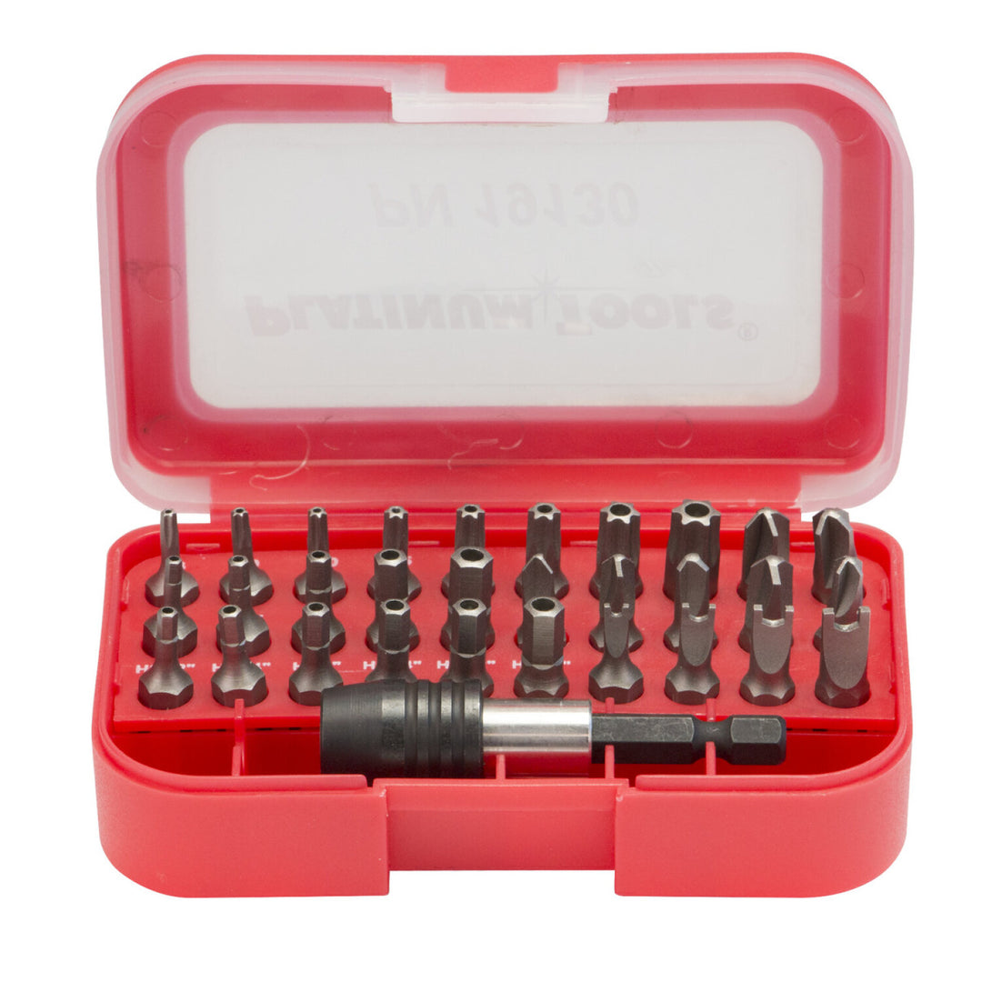 Platinum Tools 19130C Screwdriver Bit Set, 30-Piece Security
