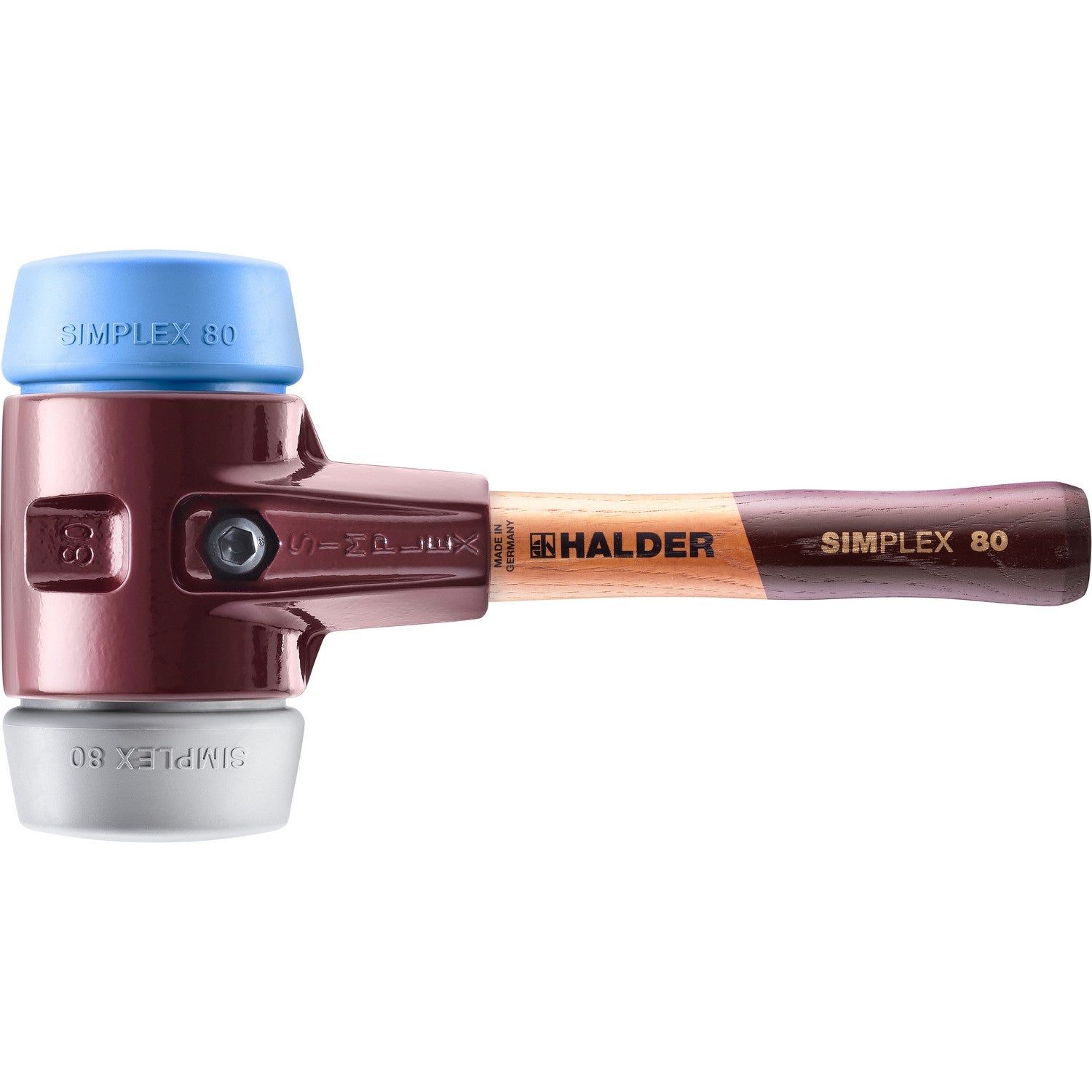 Halder 3013.082 Simplex Mallet with Soft Blue Rubber and Grey Rubber I ...
