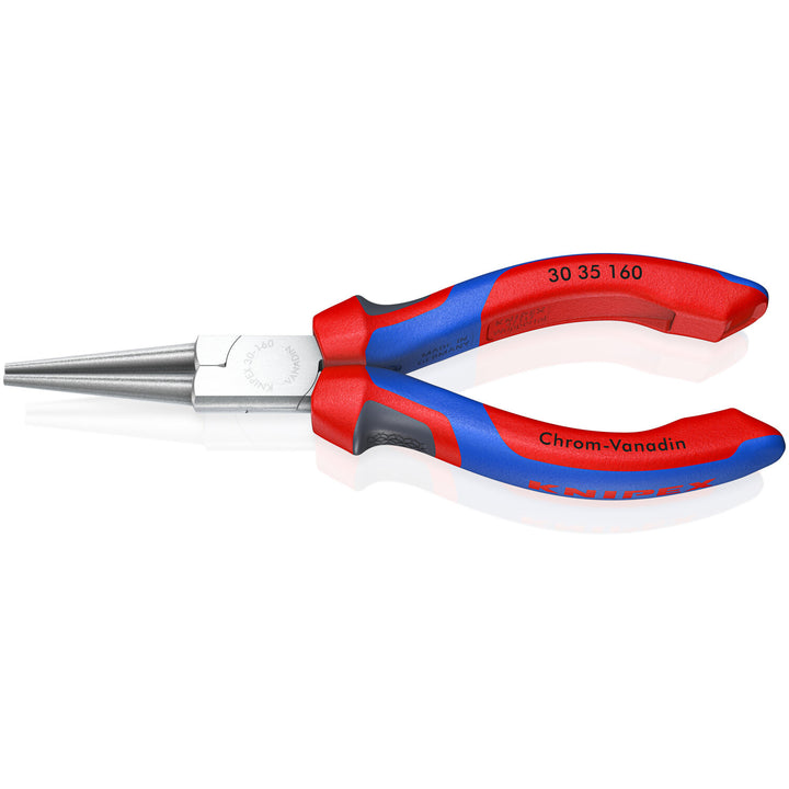 Knipex 30 35 160 KnipeXtend Long Nose Pliers - Round Tips, 6 1/4"