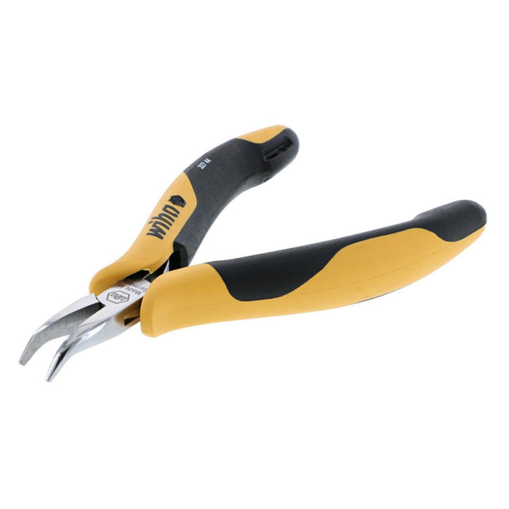 Wiha Tools 32744 Chain Bent Nose 45 Degree ESD Safe Pliers