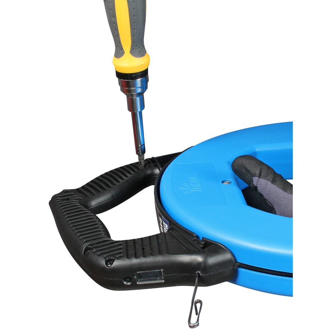 Ideal 31-656 BlueView Blued-Steel Digital Fish Tape, 120'