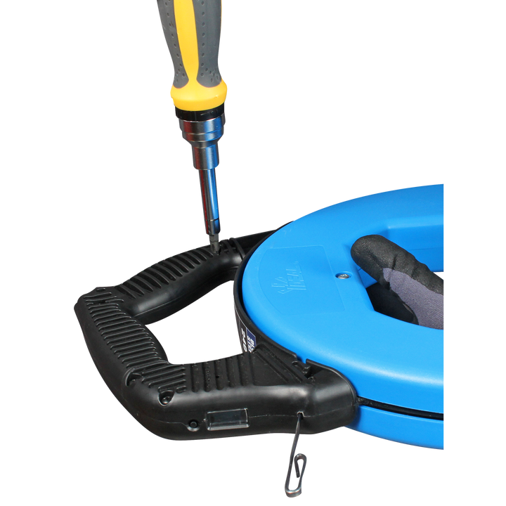 Ideal 31-657 BlueView Blued-Steel Digital Fish Tape, 240'