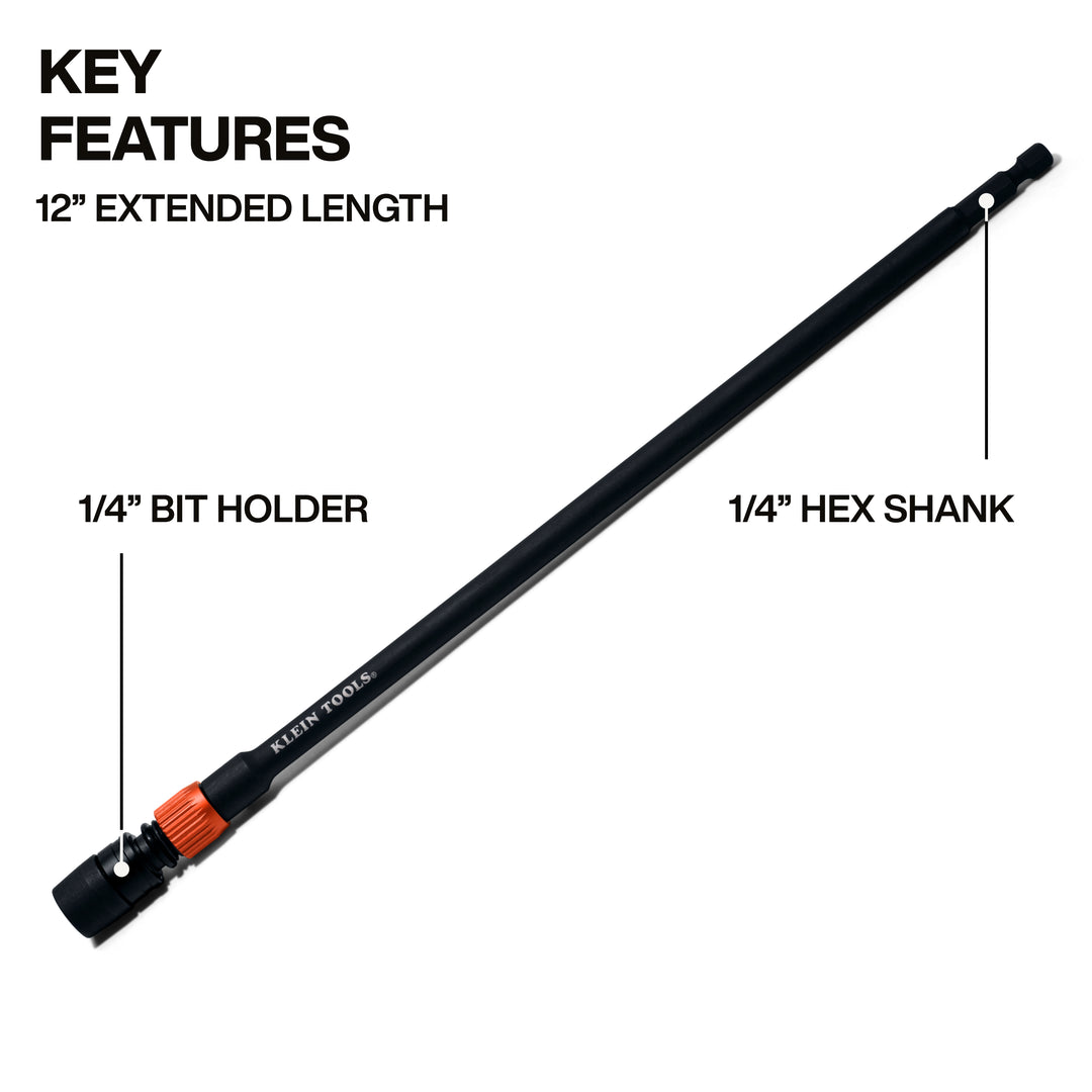 Klein Tools 31089 12" Dual-Lock Impact Extension