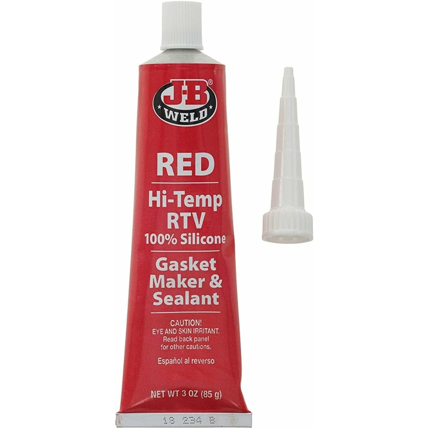J-B Weld 31314 Hi-Temp Red Silicone Gasket Maker & Sealant, 3 oz