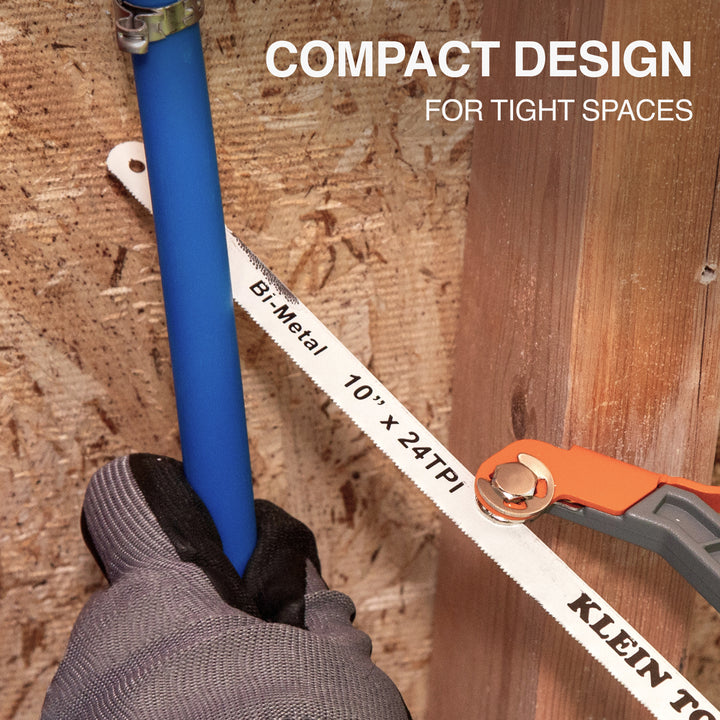 Klein Tools 31432 Compact Medium-Cut Hacksaw