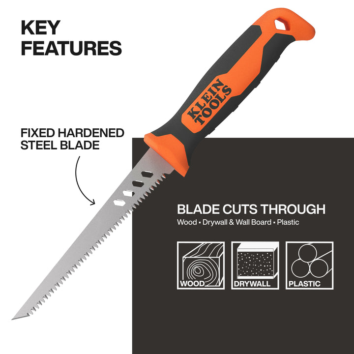 Klein Tools 31711 Fixed Blade Rasping Jab Saw