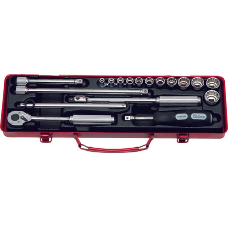 Ko-Ken  3200M Socket set 6, 12 Point 18 pieces 3/8 Sq. Drive