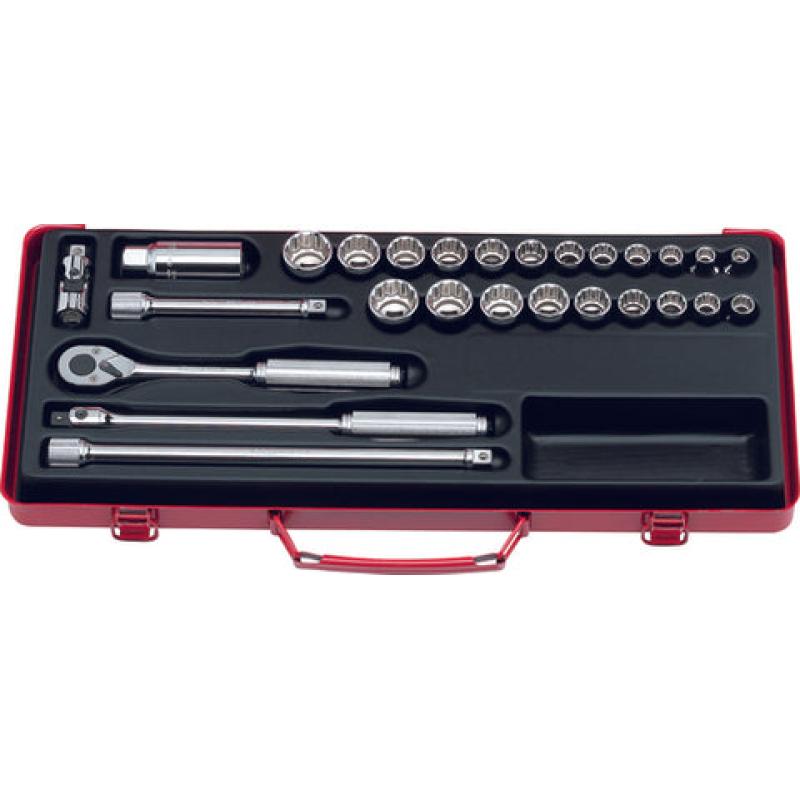 こったん Ko-Ken 3206A 3/8 Sq. Dr. Socket set 6, 12 point 17 pieces – Haus
