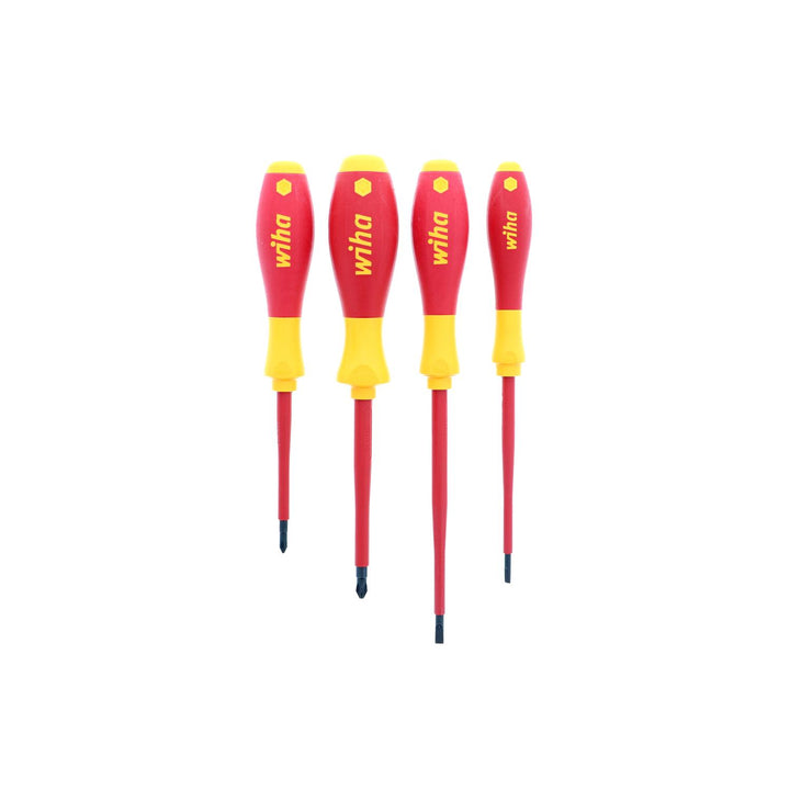 Wiha Tools 32090 Insulated Screwdriver Set,Slotted/Phillips, 4 Pieces