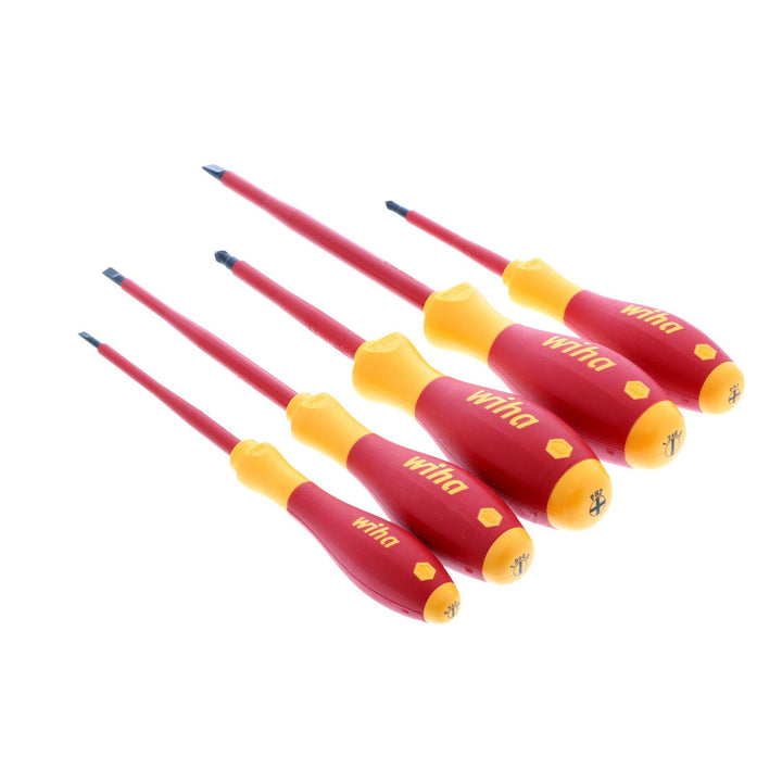 Wiha Tools 32091 Insulated Slotted/Phillips Screwdrivers, 5 Pc. Set