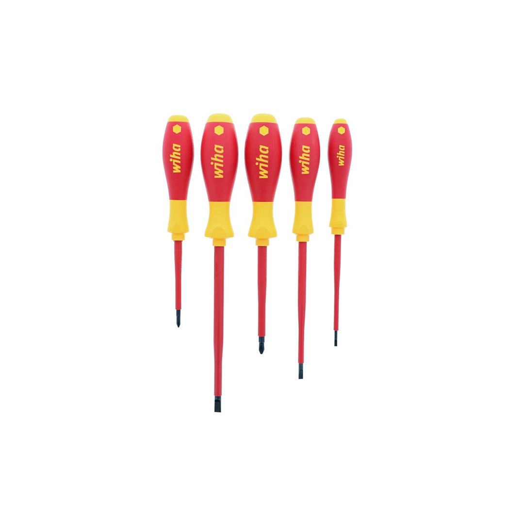 Wiha Tools 32091 Insulated Slotted/Phillips Screwdrivers, 5 Pc. Set