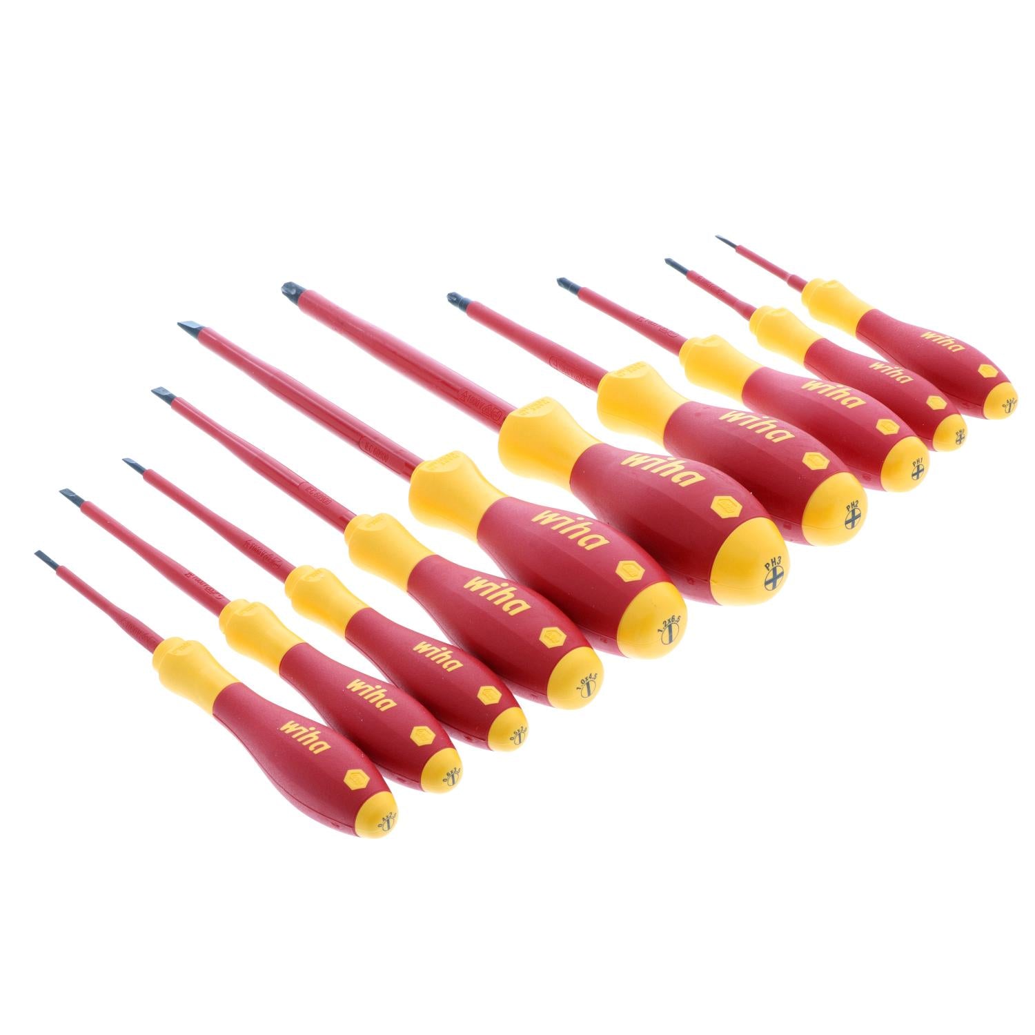 Wiha Tools 32093 Insulated Slotted and Phillips Screwdriver Set