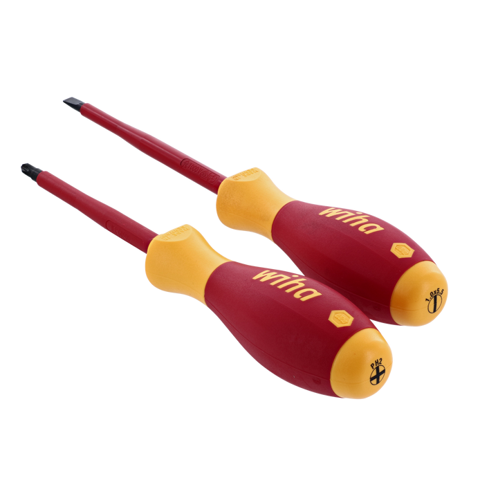 Wiha Tools 32105 Insulated Slotted/Phillips Screwdrivers, 2 Pc. Set