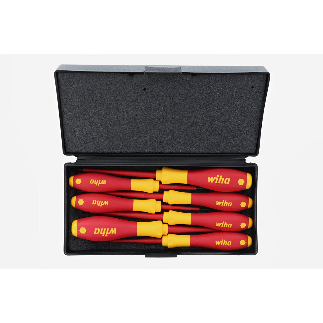 Wiha Tools 32188 Insulated Small Sizes Slotted / Phillips Screwdrivers Set, 7 Pc.