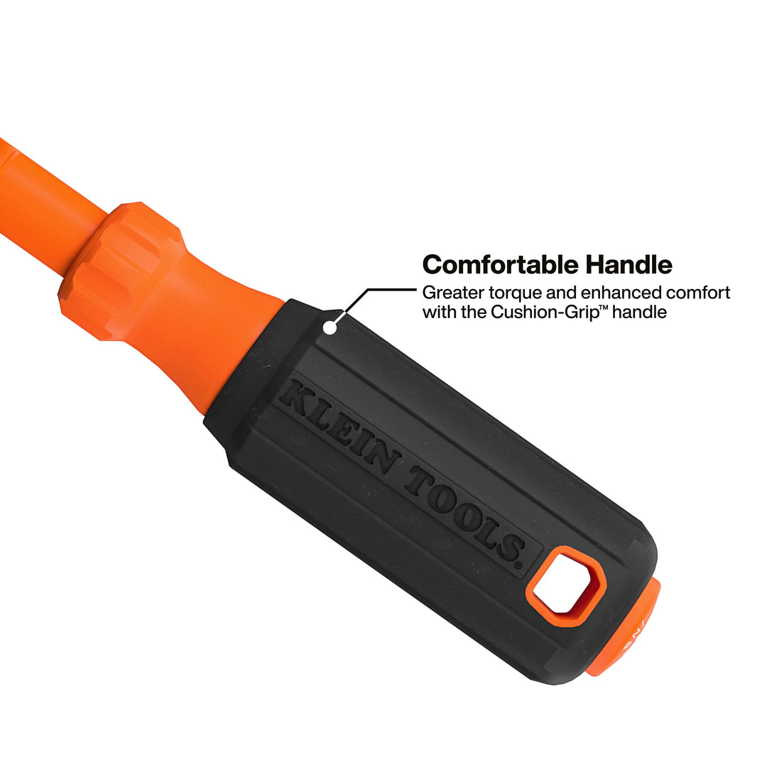 Klein Tools 32214INS #2 Square Insulated Hooded Screw Holding Screwdriver
