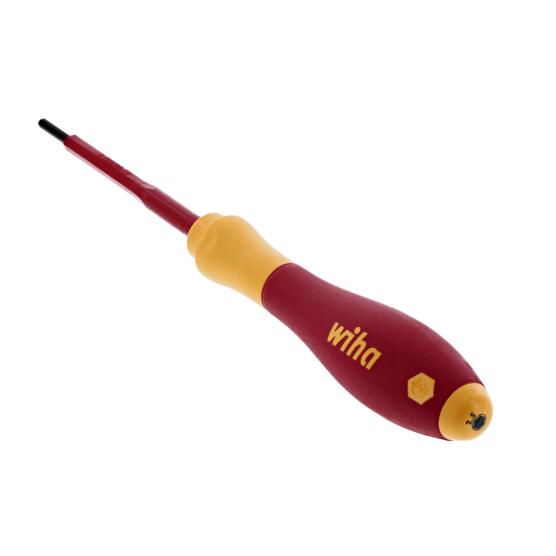 Wiha Tools 32300 Insulated Hex Metric Screwdriver, 2.5 mm x 75 mm