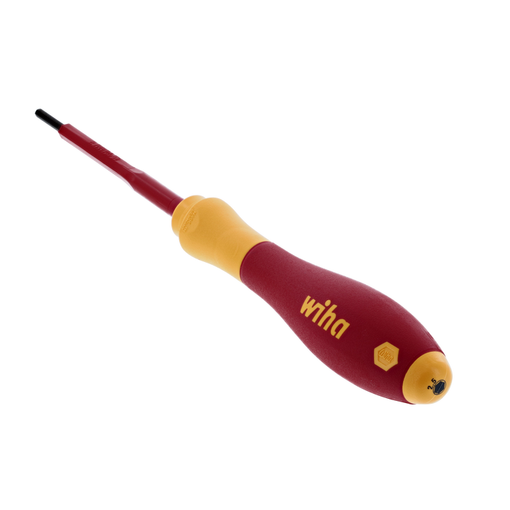 Wiha Tools 32300 Insulated Hex Metric Screwdriver, 2.5 mm x 75 mm