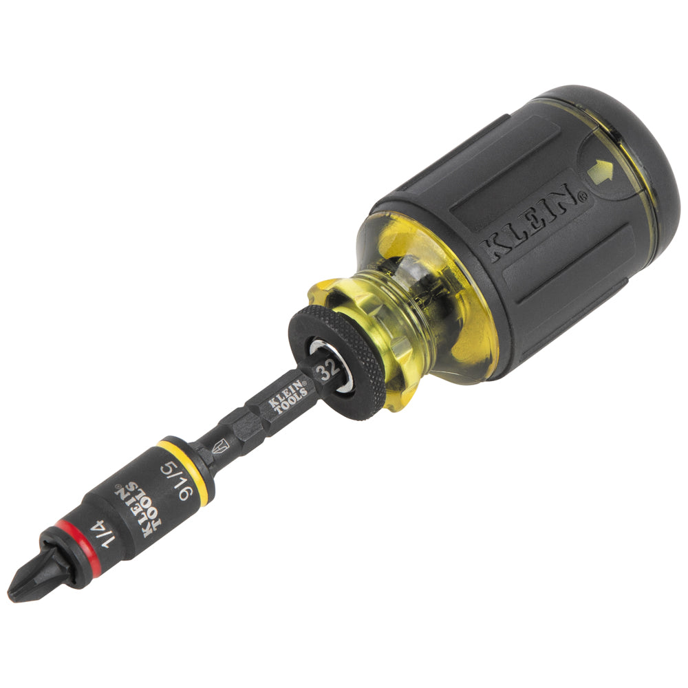Klein Tools 32308F 10-in-1 Impact-Rated Stubby Driver Set with