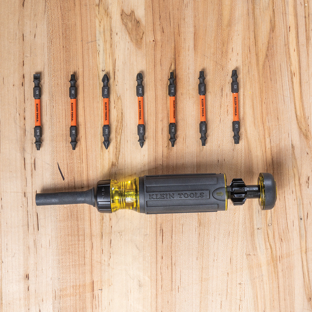 Klein Tools 32315HD 15-in-1 Ratcheting Impact-Rated Multi-Bit