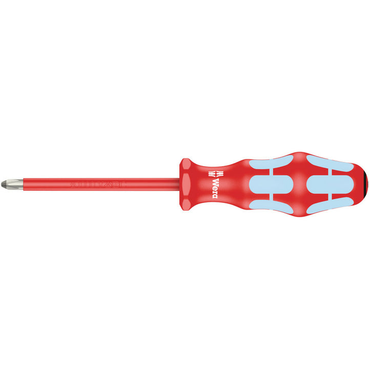 Wera 3165 i PZ VDE Insulated screwdriver for Pozidriv screws, stainless, PZ 2 x 100 mm