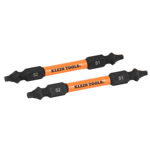 Klein Tools 32494HD Replacement Bits, ProFlex #1 Square and #2 Square