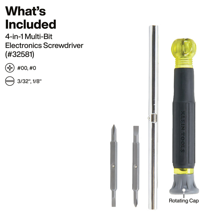 Klein Tools 32500SDKIT Multi-Bit Screwdriver/Nut Driver Set, 3-Piece