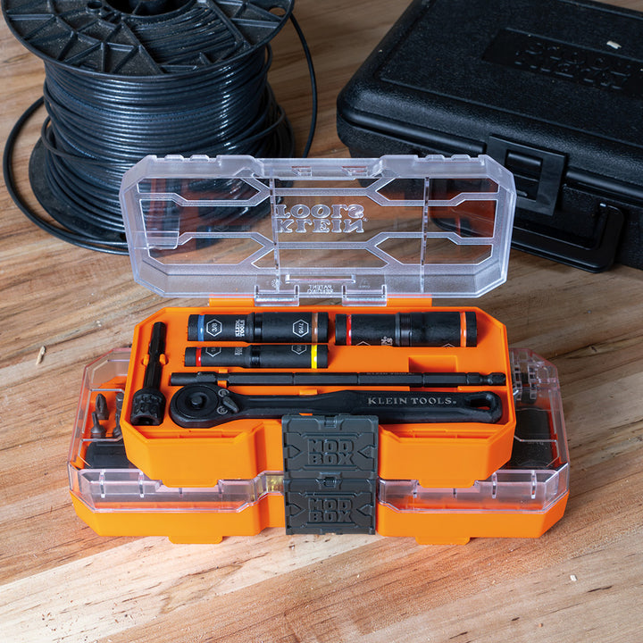 Klein Tools 32502HD KNECT Impact-Rated Screwdriver and Socket Set with Case, 41 Pc.