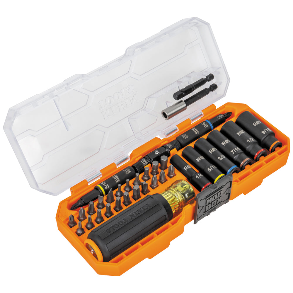 Klein Tools 32502HD KNECT Impact-Rated Screwdriver and Socket Set with Case, 41 Pc.