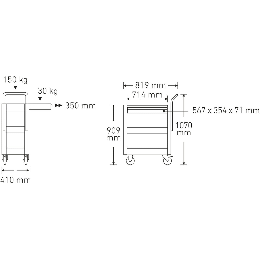 Stahlwille 81300612 Service trolley