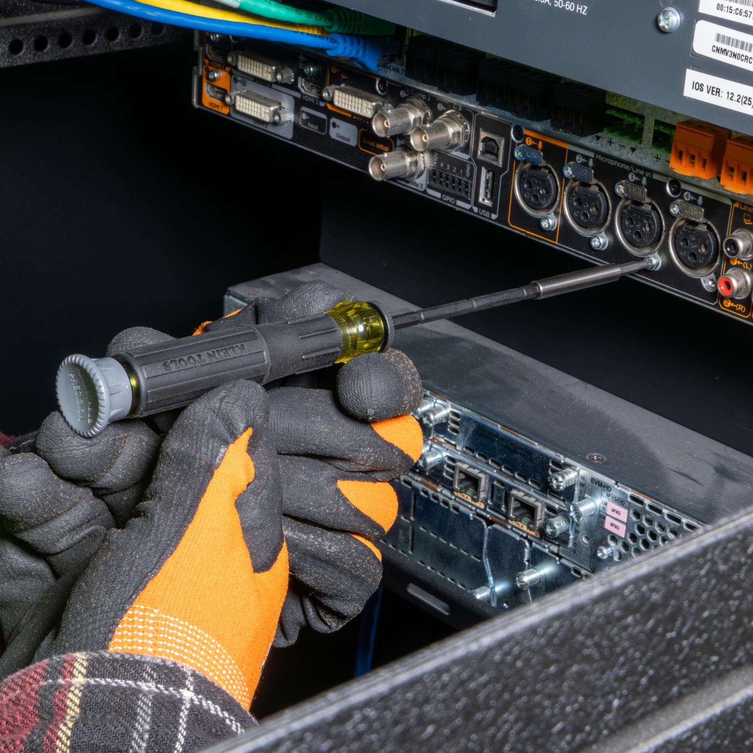 Klein Tools 32787 Precision Ratchet and Driver System Kit, 64 Pc