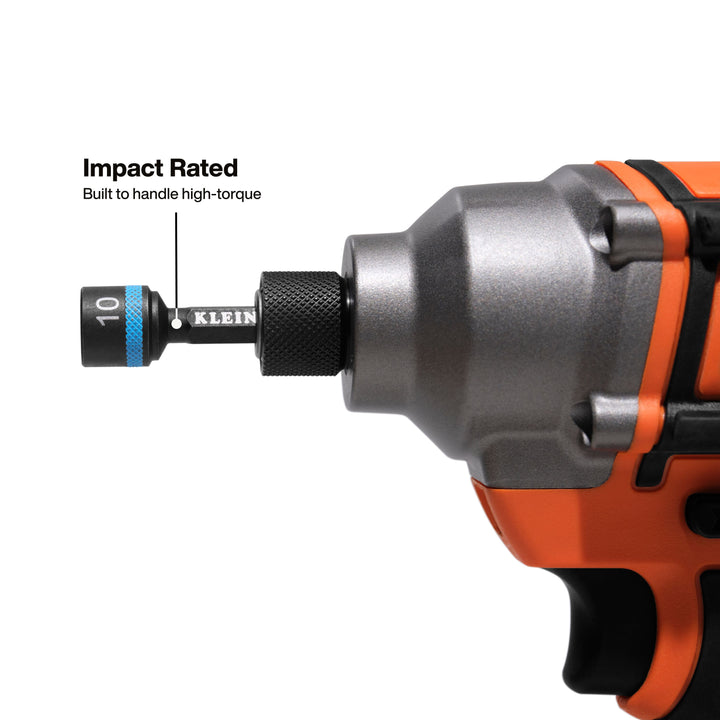 Klein Tools 32926SM Magnetic Power Nut Setters, 2-Inch Shaft, 6-Piece Metric
