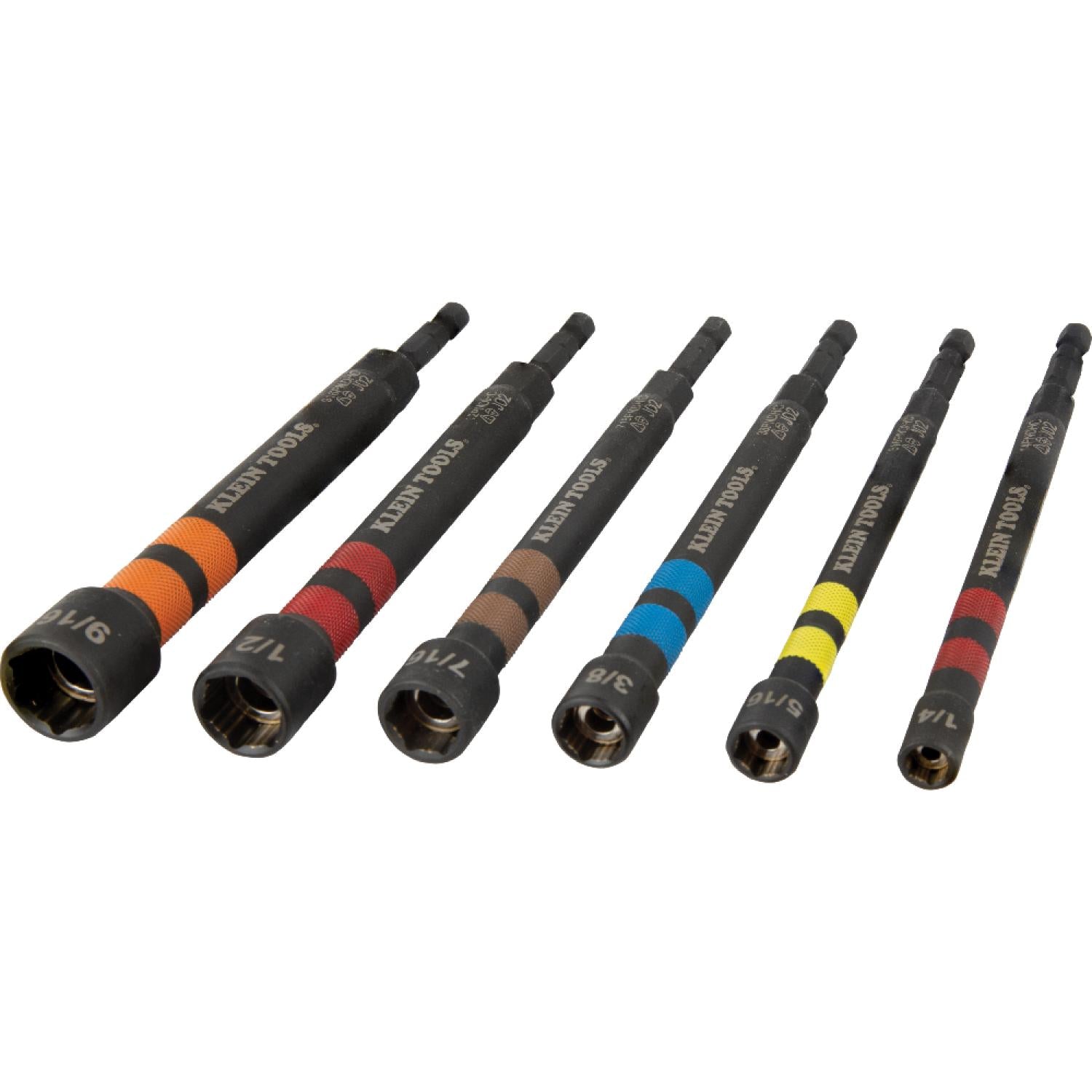 Klein Tools 32950 Hollow Magnetic Color-Coded Ratcheting Power Nut