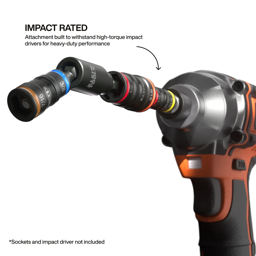 Klein Tools 32980 Impact Flip Socket Swivel Adapter