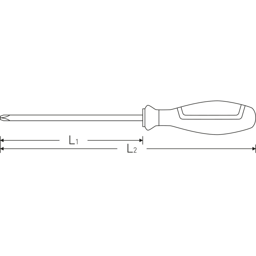 Stahlwille 46403000 4640 DRALL+ #0 x 60mm Pozidriv Screwdriver