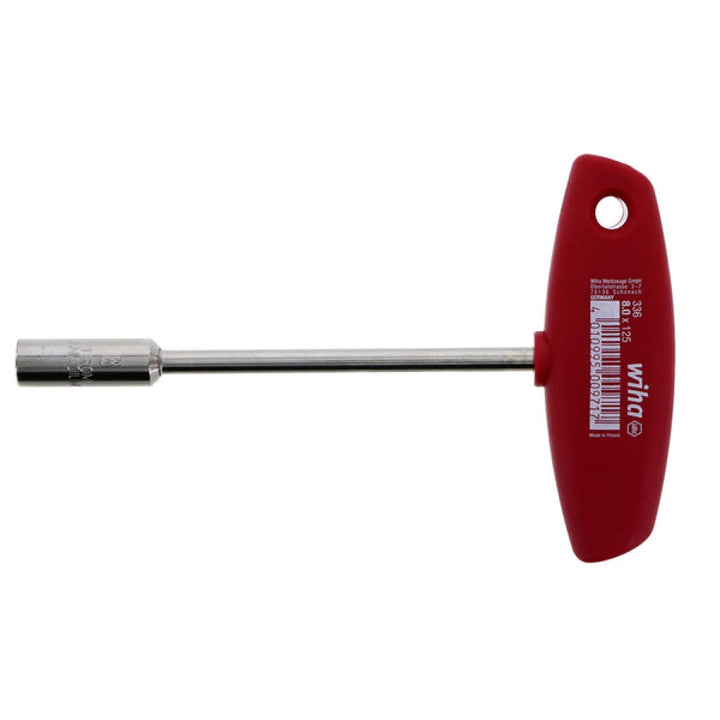 Wiha Tools 33606 Classic Grip T-Handle Nut Driver 8.0mm