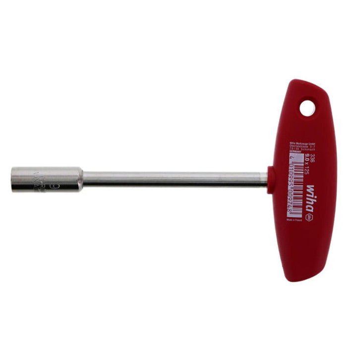 Wiha Tools 33605 Classic Grip T-Handle Nut Driver 9.0mm