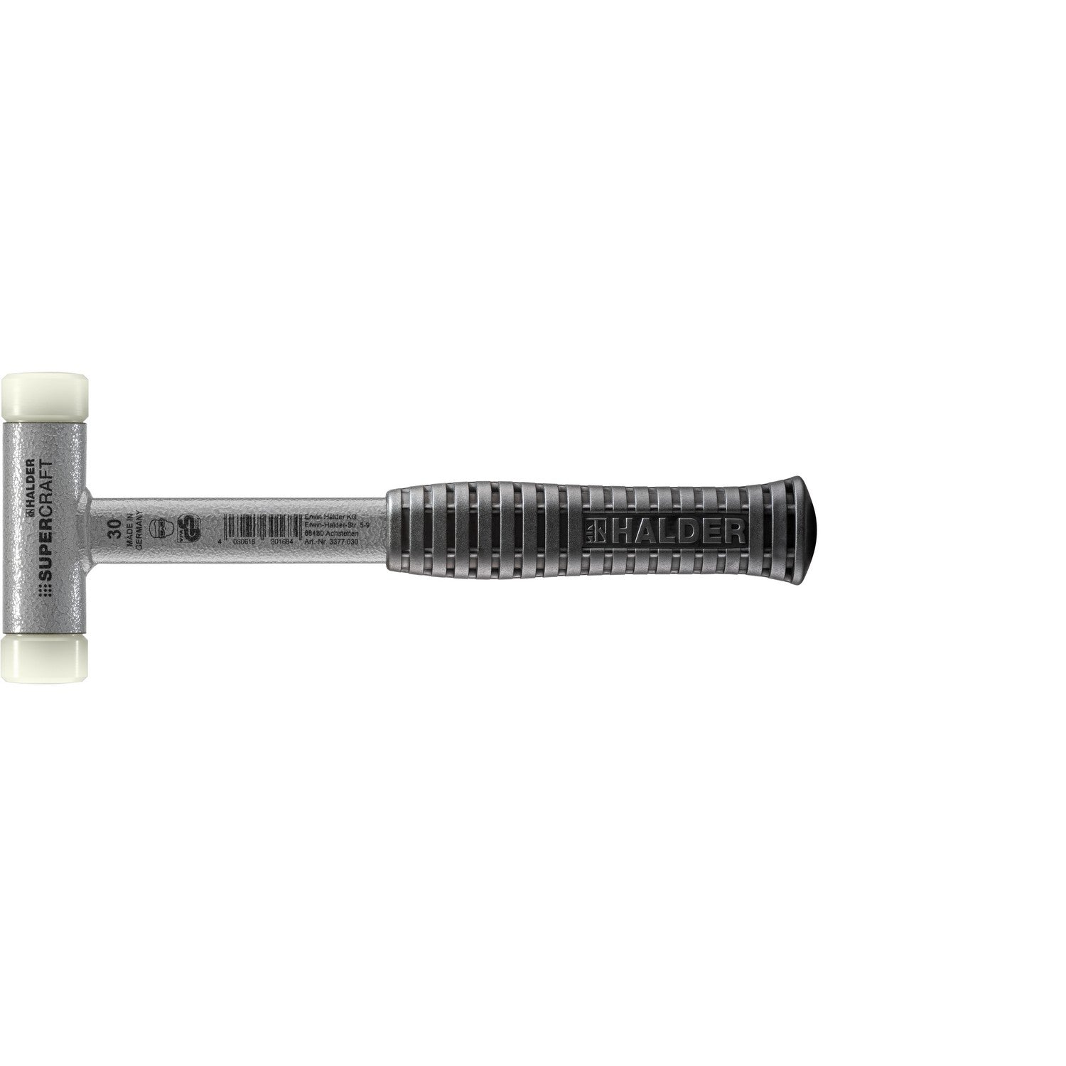 Halder 3377.030 Supercraft Dead Blow, Non-Rebounding Hammer with Nylon ...