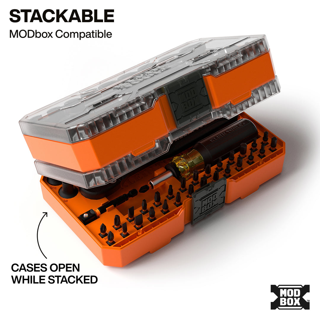 Klein Tools 33806 ProFlex Impact Driver Bit and Socket Set, SAE, 43 Pc.