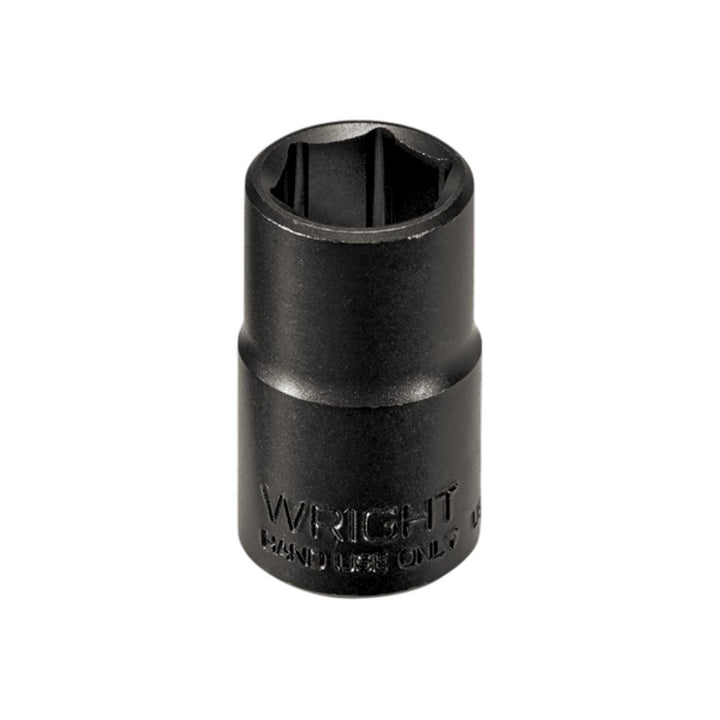 Wright Tool 34016 1/2" Drive 6 Point Standard Black Industrial Socket - 1/2"